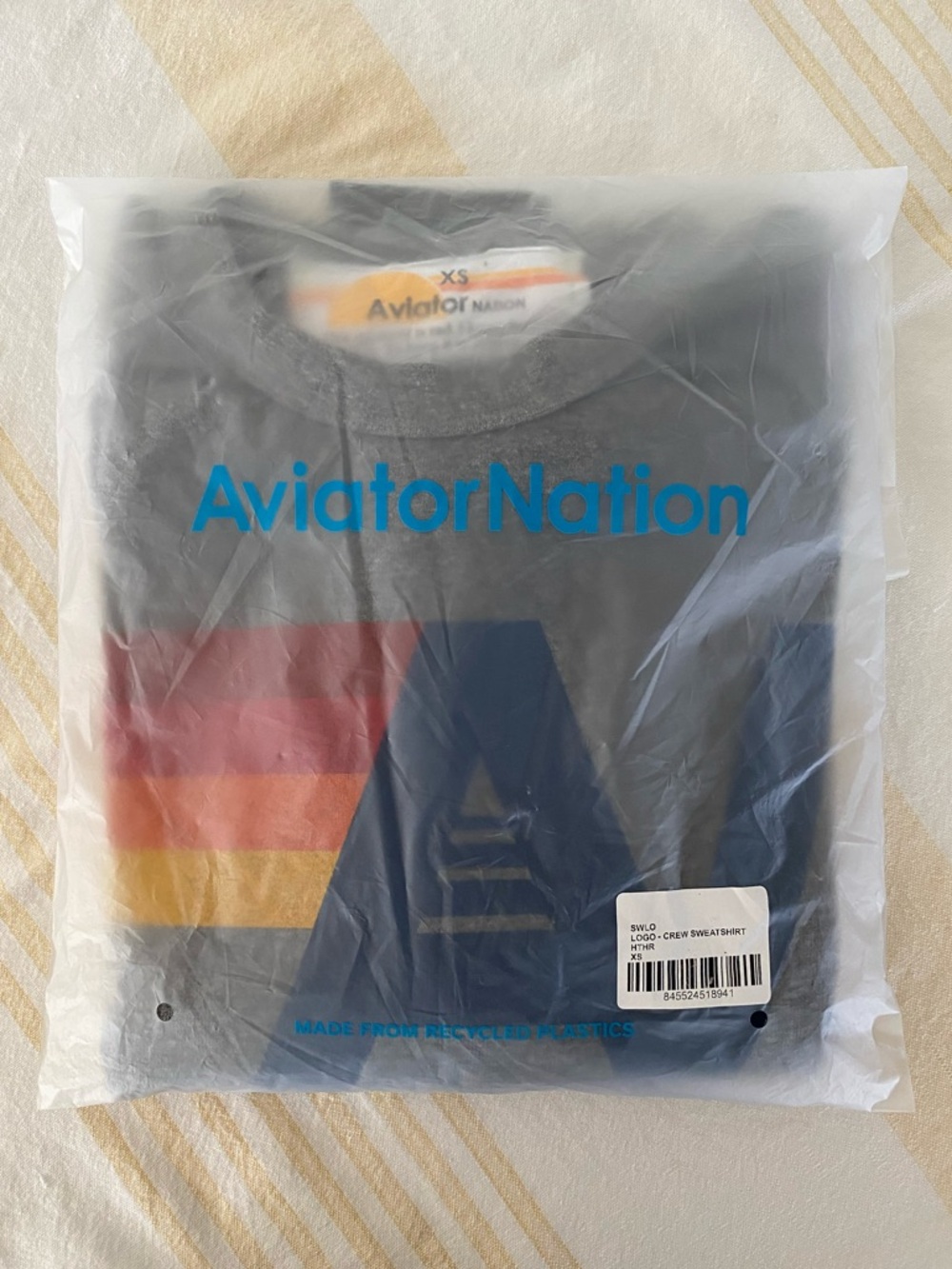 Aviator Nation NWT Logo Sweatshirt Heather Grey XS - Picture 5 of 11